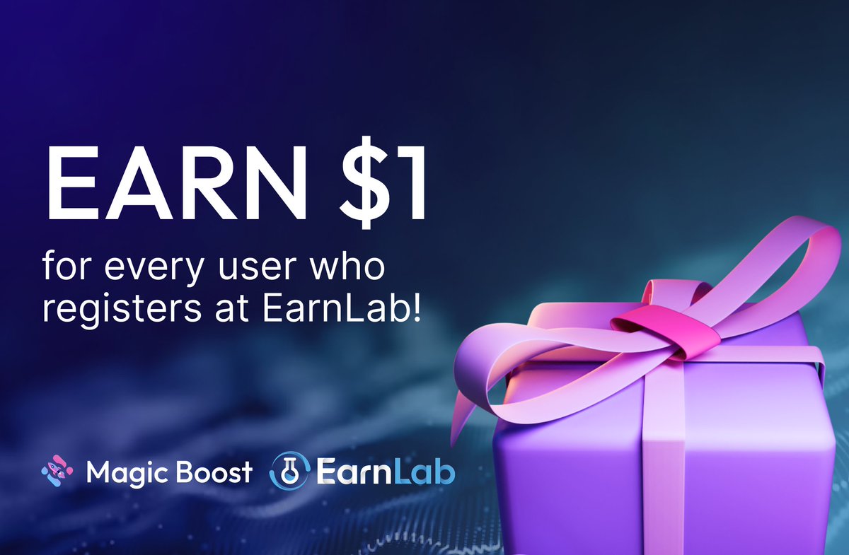 🚨 New Offer is Live on Magic Boost - EarnLab 🚨 🤑 Earn $1 for every user who registers at EarnLab! 🌎 AU, CA, FR, DE, GB & US ✅ Users need to sign up to EarnLab and earn a minimum of 1000 coins ($1) by completing a task from the website 👉 Sign Up: magic.store/magic-boost