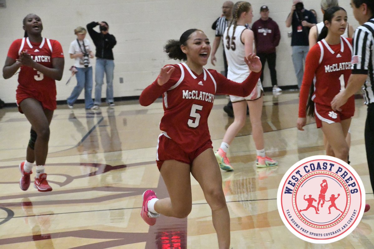 WCPSacramento's tweet photo. No. 16 seed McClatchy went on the road again, this one an overtime victory over a D2 section champion.
More on McClatchyโs thrilling NorCal quarterfinals win and why this group is making a run. โฌ๏ธ
Story: https://t.co/rmoZzOqCey https://t.co/RzQE22g7qV