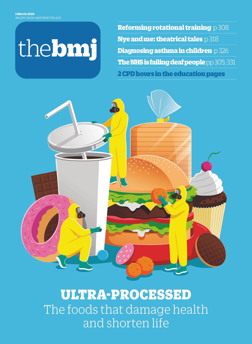 DrDavidKatz's tweet photo. Ultra-processed food exposure and adverse health outcomes: umbrella review of epidemiological meta-analyses https://t.co/6jvIvsr3en https://t.co/GiNuD1yXT2