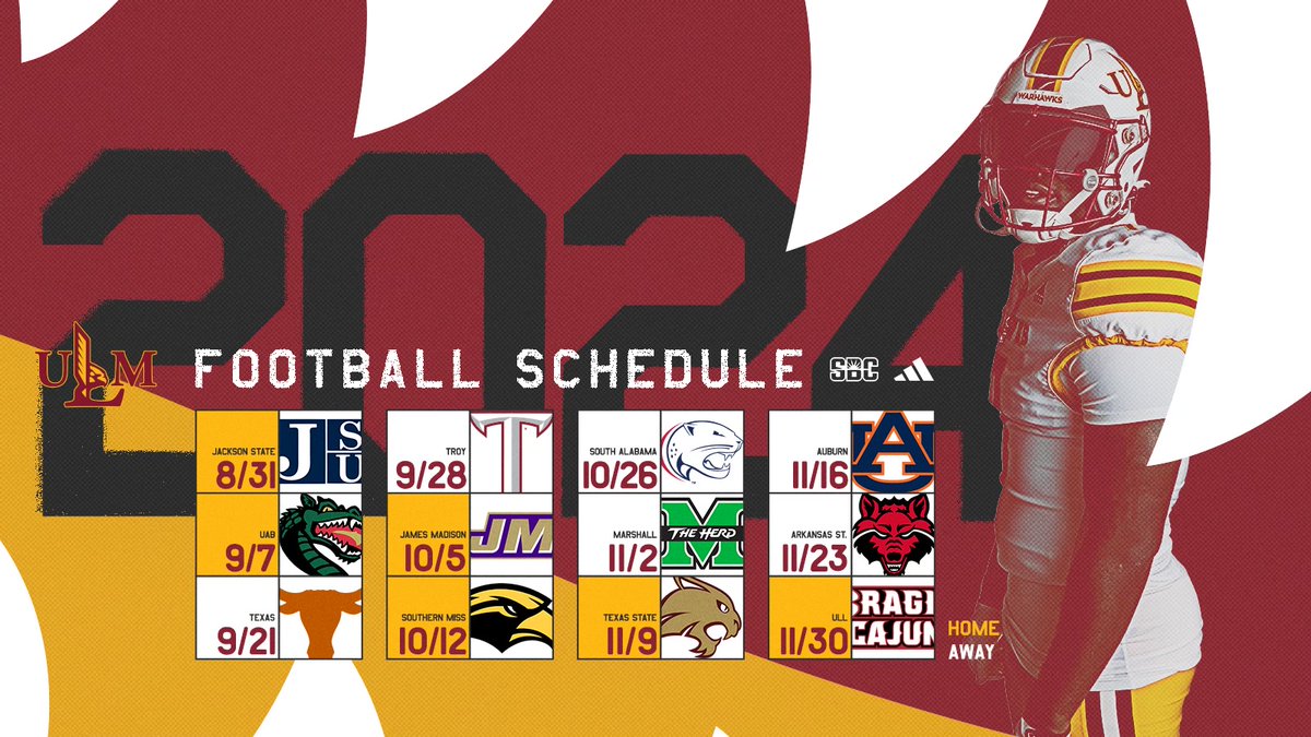 Mark your calendars ✍️ Our complete 2024 schedule is here! 🏈📰: bit.ly/3P5ISIx