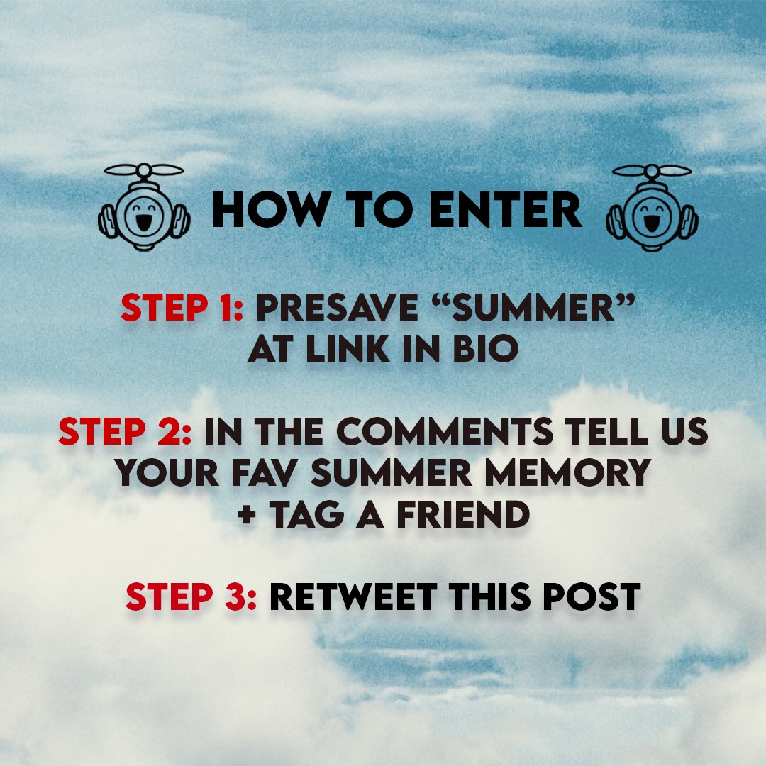 ✨🎸 GIVEAWAY ALERT🎸✨ To celebrate the release of our new single “Summer” we’re giving away one limited edition “Mimi’s Delivery Service” jacket AND Jacob’s guitar from Harmony that’s been signed and doodled on by the band ✍️ 🎸 All you need to do to enter is pre-save “Summer”