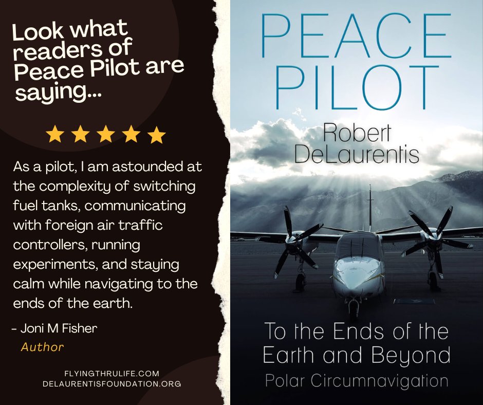 The reviews are coming in - and our readers are loving Peace Pilot. You can order your copy on Amazon: vist.ly/37gv2 #Zenpilot #Aviation #Peacepilot #STEM #DeLaurentisFoundation #Newmonthnewbook