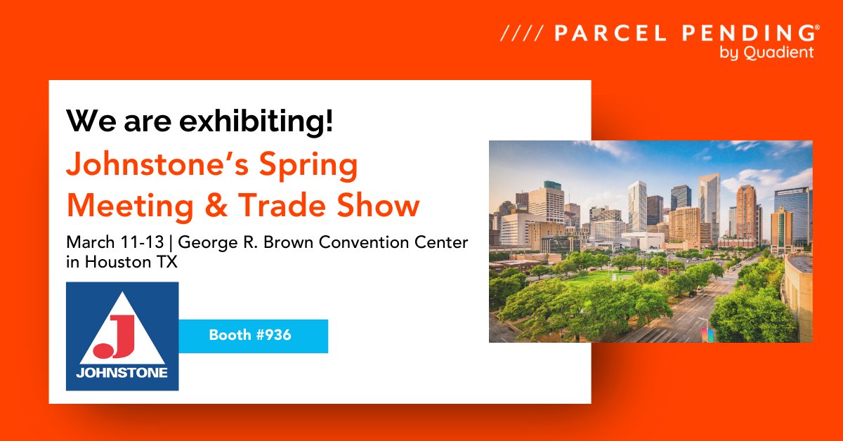 @ParcelPending is excited to attend @JohnstoneHVAC's annual meeting this year, and we'd love to see you at booth #936. As a leading provider of smart locker solutions, we can help distributors simplify, automate, and grow their business. Learn more: bit.ly/3wsMbTB