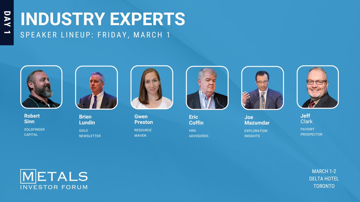 We have an exciting lineup of speakers for day one. Doors open at 9:00 am, see you soon! It's not too late, register now: bit.ly/4bEMeMv #MIF2024 #Toronto #preciousmetals #criticalmetals #mininginvestment