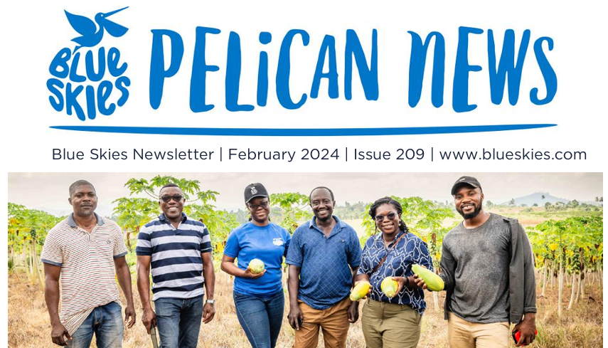blueskiesfruit's tweet photo. Dive into our February newsletter! Blue Skies Ghana celebrate their 26th Anniversary, and we innovate in new projects around food waste, drive community initiatives and champion developments across our sites #BlueSkies #ForTheLoveofFresh #Newsletter  https://t.co/wmbXTVjYBA https://t.co/6Xw5rN9wUM