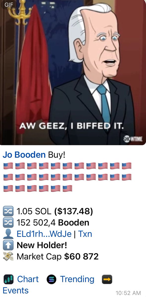 ball82811's tweet photo. #booden https://t.co/7NsGzngYJ4 #trump #pepe #doge #Blast #sol #perpe #pepev2 #dolandtrump #JoeBiden is sending this to the millions get your bags https://t.co/SlMmZHZanA