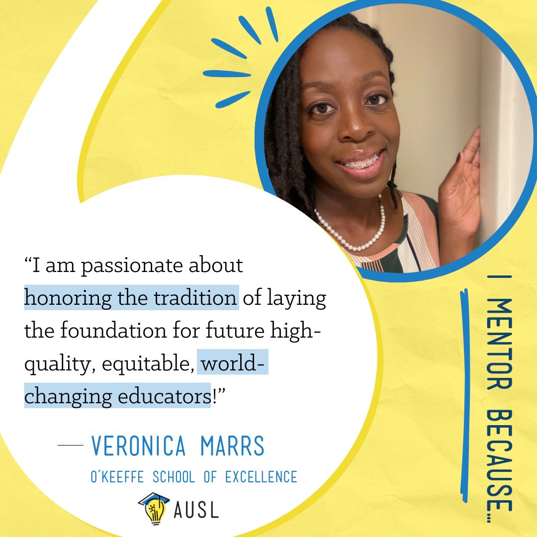 This #FeatureFriday, highlights CTR mentor Veronica Marrs from the O’Keeffe School of Excellence. CTR Residents learn alongside dedicated and experienced mentor teachers like Veronica. Apply to join the CTR and experience this mentorship in action: connect.auslchicago.org/apply/