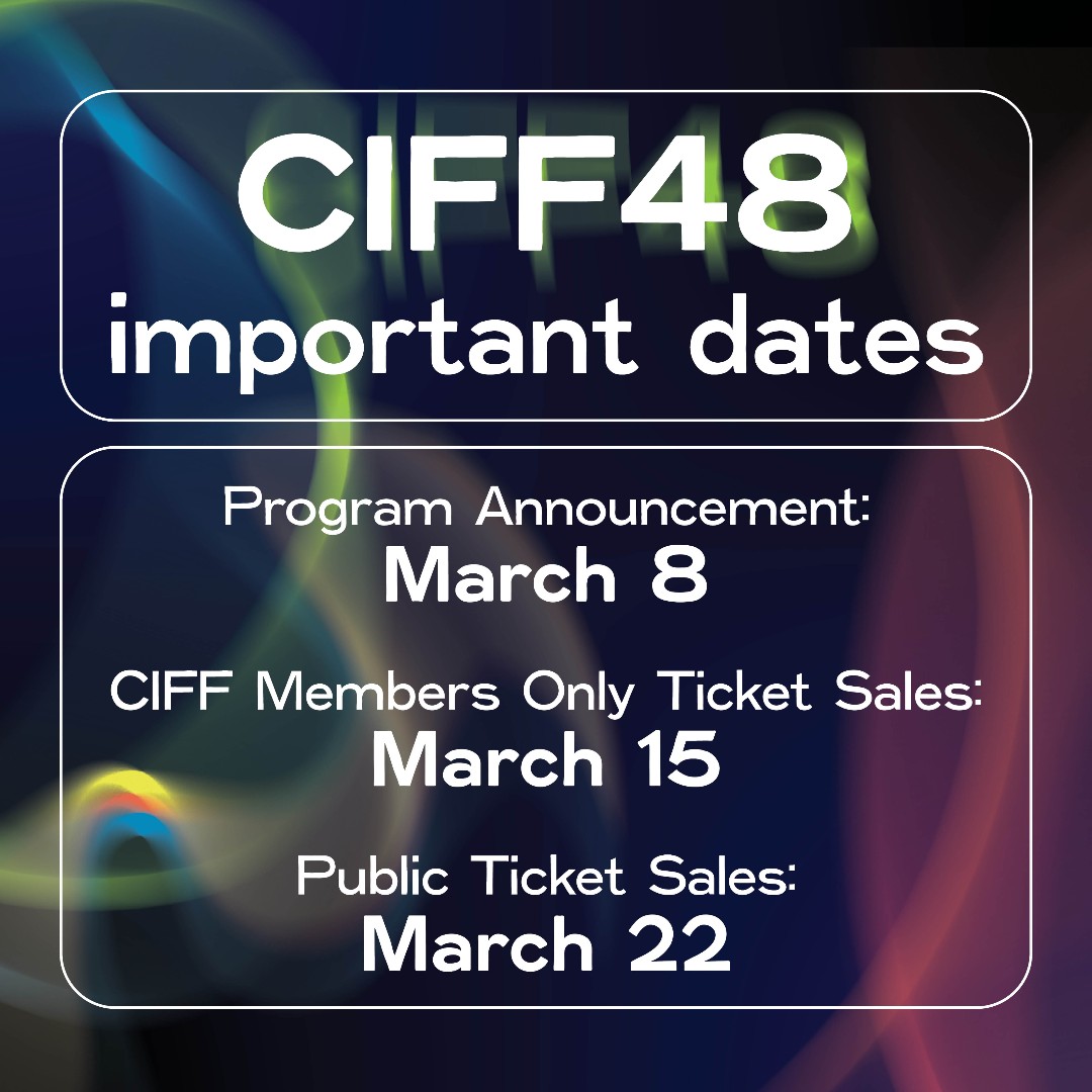Mark those calendars because we are one week out from releasing the full #CIFF48 lineup! Meet us at ClevelandFilm.org on Friday, March 8th at 11AM ET to see what's on tap at this year's Festival.