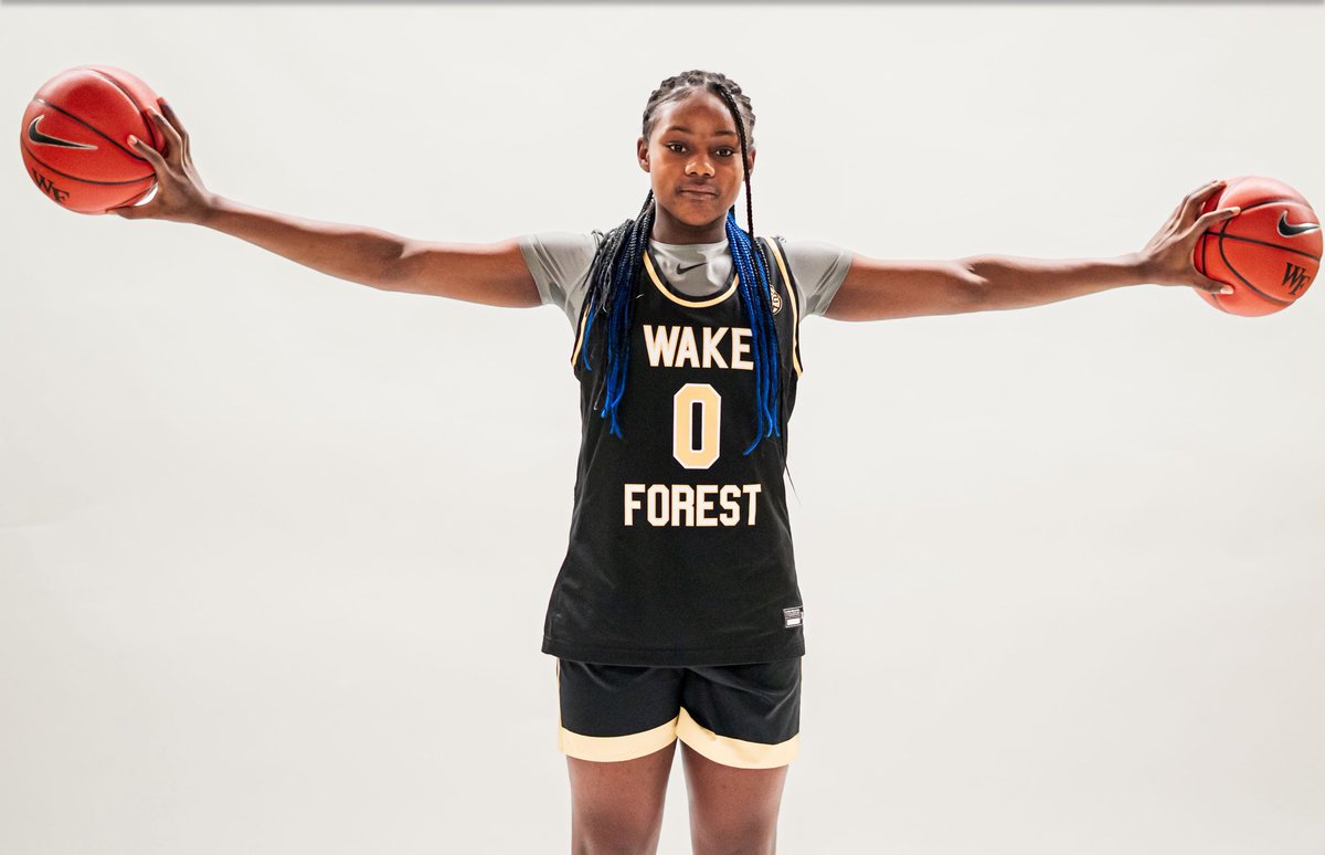 One of My Favorite photos my signature wingspan !! The Blocking is real !! Photo from my Unofficial Visit ⁦<a href="/WakeWBB/">Wake Forest Women's Basketball</a>⁩