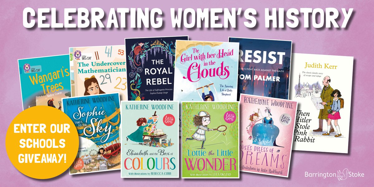 🌟SCHOOLS GIVEAWAY🌟 To celebrate #WomensHistoryMonth, we've teamed up with @CollinsPrimary and @HarperCollinsCh to offer one fantastic primary-age fiction bundle, inspired by true stories of women through history! To enter, follow and RT by 5pm 8th March. UK only. Ts&Cs in bio.