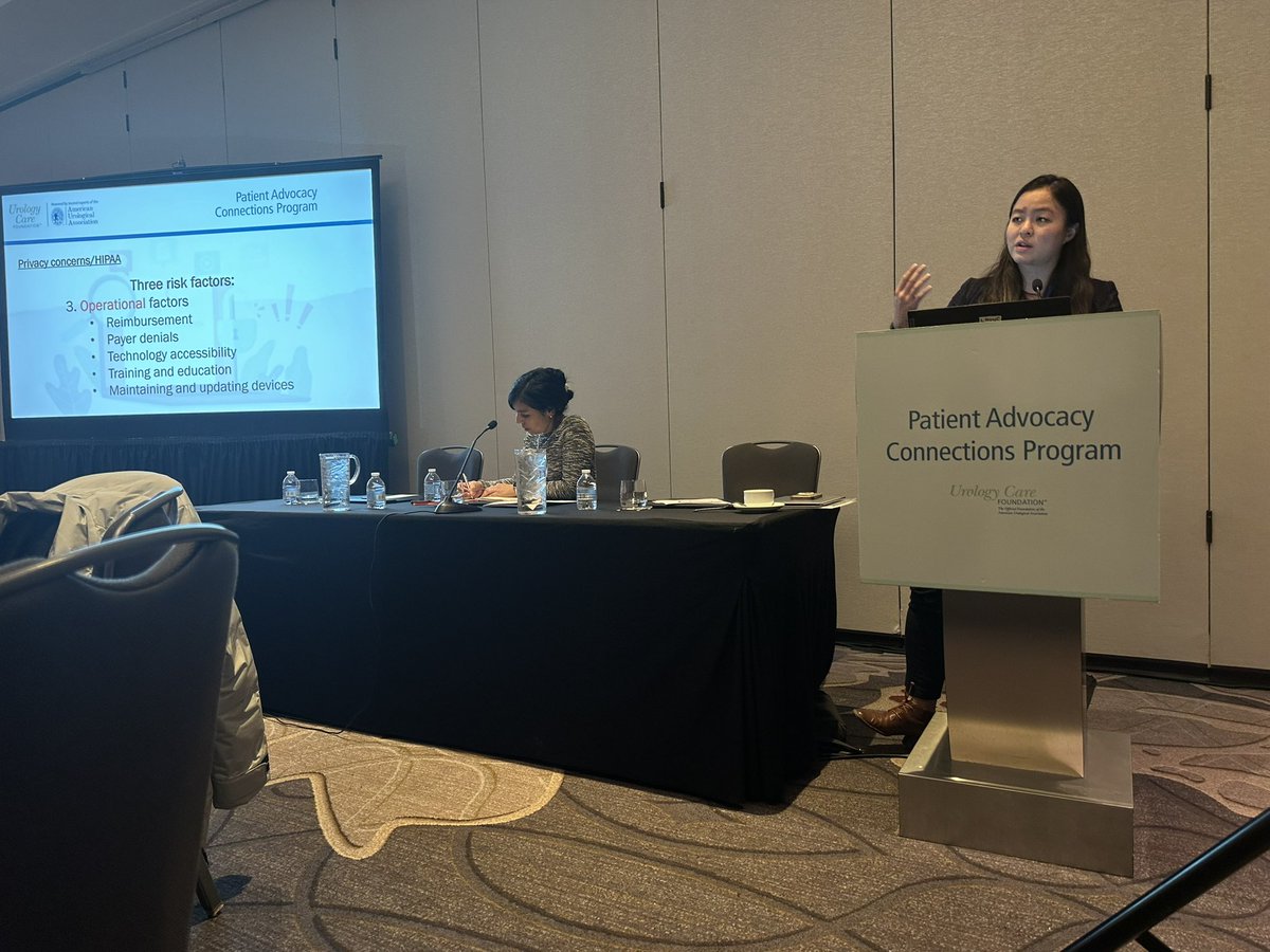 “Teleheath promotes quality, accessible, cost-effective health care. We must do all we can to ensure our patients can continue to benefit from it.” Our very own resident @mle_huang presents crucially important topic @AmerUrological #access #AUASummit24 @HMethodistUro