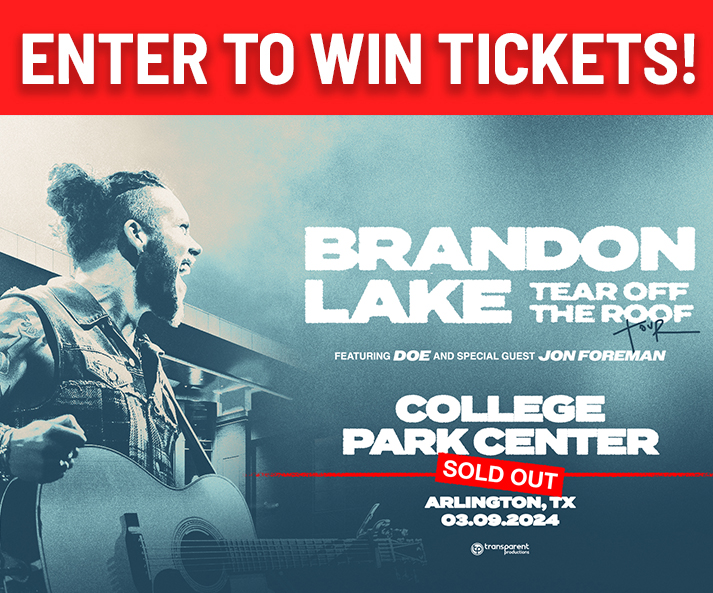 Don't miss your shot to catch Brandon Lake LIVE at the SOLD OUT Tear Off the Roof Tour in Arlington, Texas! Enter now for your chance to WIN 4 tickets to the show on March 9 at College Park Center! Link to enter: app.hive.co/contests/conte… Winners will be chosen on 3/6 at 12pm!