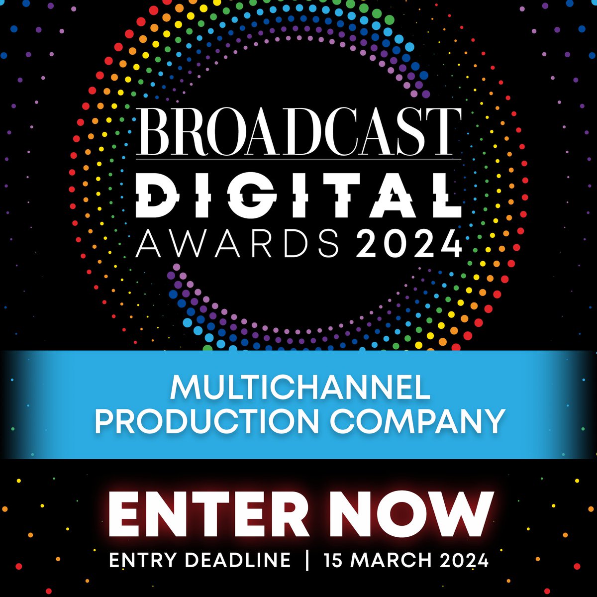 Multichannel Production Company of the Year looks for an indie that has delivered high-rating, critically acclaimed programming, enhancing the reputation of the channel, brand or organisation with a wide breadth of customers. Enter now: bit.ly/BDA24Enter #BDA2024