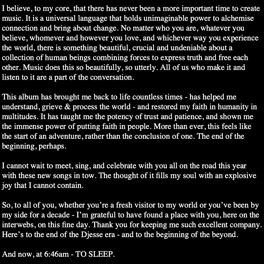 jacobcollier's tweet image. Djesse Vol. 4 is yours ♥️