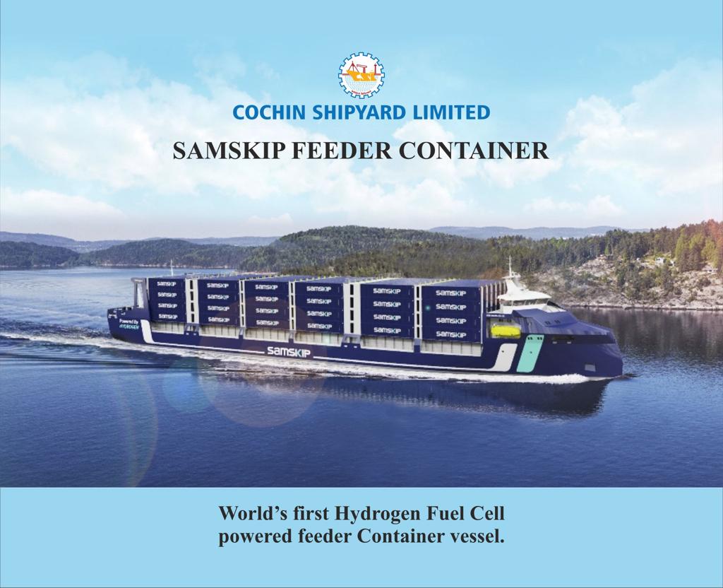 Zero-Emission Shipping Revolution Begins: Steel Cut at Cochin Shipyard for Feeder Container Vessel