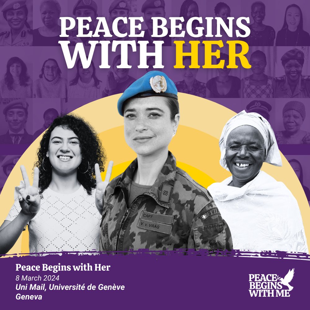 This International Women's Day, join the community and have your portrait displayed at an Inside Out Photobooth Action followed by a panel discussion on women’s participation in peace efforts. 🗓️8 March 2024 ⏱️11:15 - 17:45 📍 Uni Mail building, Bd du Pont-d'Arve 40, 1205 Geneva