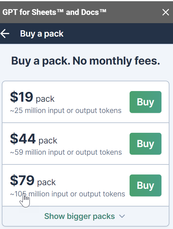 MrHowTo_123's tweet photo. @CodeByPoonam Nice but its not free. Users are given 60 free tokens (~30,000 characters) and then they have to pay a subscription of $10 per month. 

By contract GPT for google sheets allows you to buy packs or use your own #OpenAI api key.
Microsoft will integrate co-pilot soon.🔥 https://t.co/wAl5bnqksg