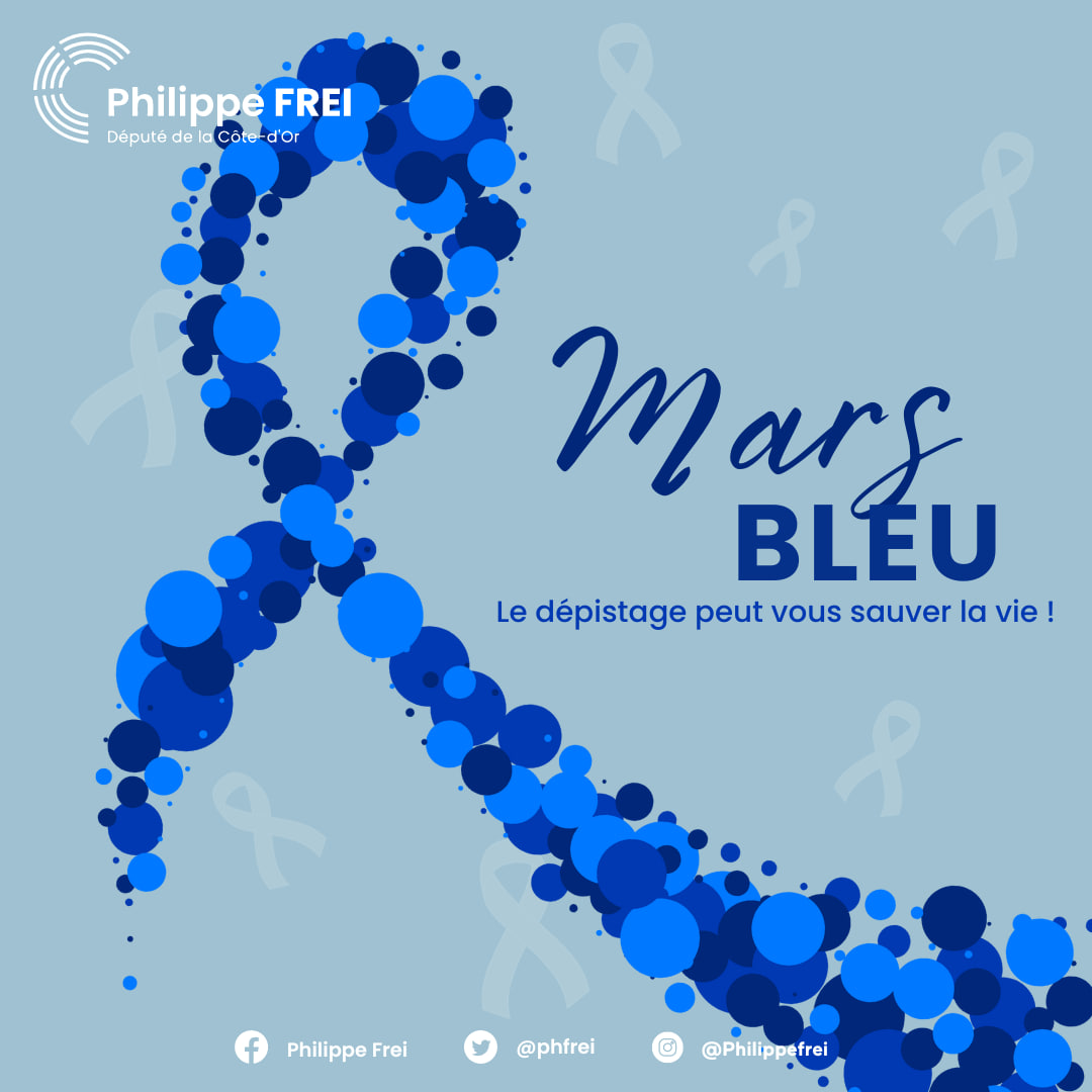 En ce mois de mars, lancement de #MarsBleu ! En 2023, le #cancercolorectal a touché près de 47 000 hommes et femmes. Dans 9 cas sur 10, il est guéri s'il est diagnostiqué à un stade précoce. 

Le dépistage est essentiel, il peut sauver des vies. Tous concernés, tous mobilisés !