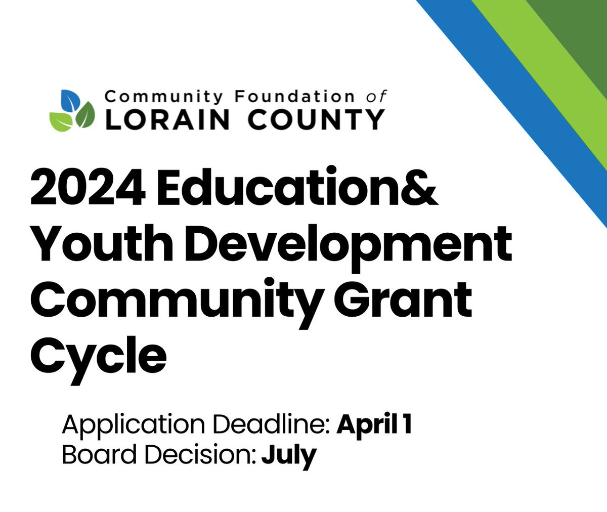 📚Education & Youth Development Community Grant Cycle The cycle opens on March 1, with a deadline of April 1, and awards will be announced in July. Learn more by visiting bit.ly/3n1mnnq. #peoplewhocare #cauesthatmatter