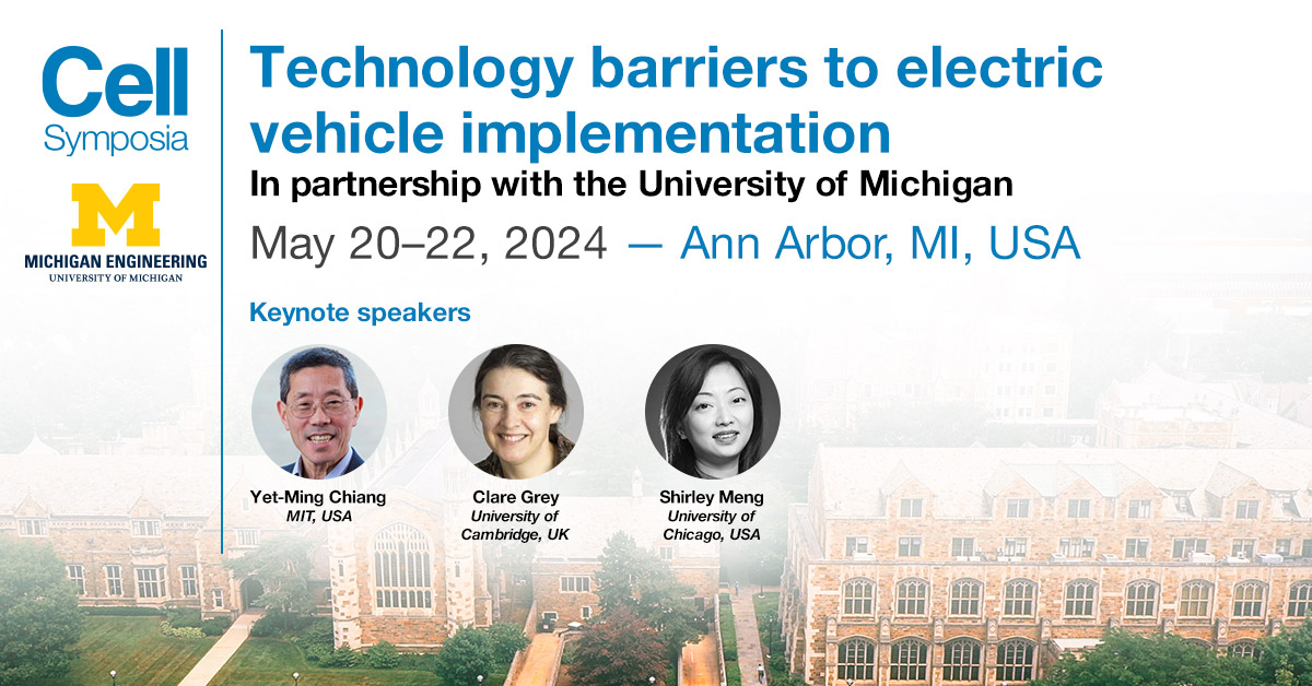 Excited to hear keynote @YingShirleyMeng discuss materials chemistry and interfacial science for better batteries at @CellSymposia #CSElectricvehicles24 May 20–22, 2024, Ann Arbor, MI, USA hubs.li/Q02mdm-s0