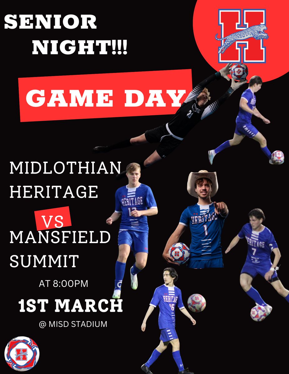 Heritage Boys Soccer (@midlohhssoccer) on Twitter photo Senior night! Very special group of guys! Canโt wait to celebrate these guys! <a href="/MidloHeritage/">Heritage HS</a> <a href="/MISD_Athletics/">Midlothian ISD Athletics</a> Senior night! Very special group of guys! Canโt wait to celebrate these guys! <a href="/MidloHeritage/">Heritage HS</a> <a href="/MISD_Athletics/">Midlothian ISD Athletics</a>