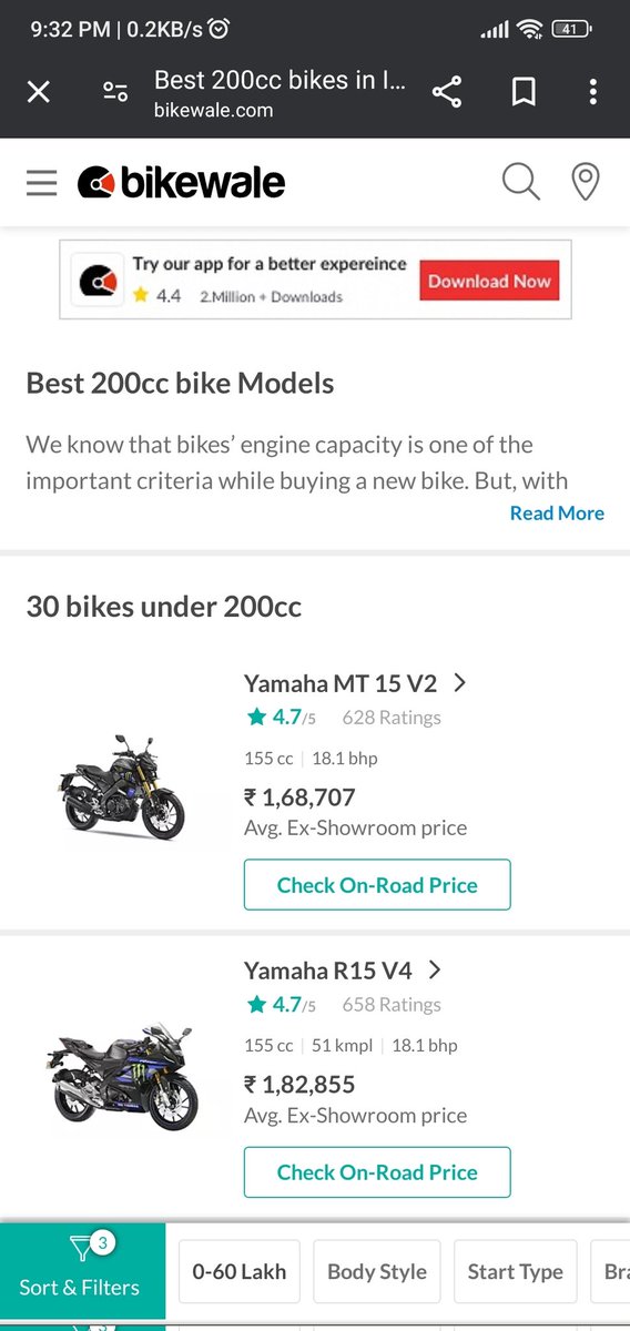 igbadal1116's tweet image. @bikewale, seriously, your backend&apos;s playing games. Looking for 200cc bikes, not interested in Yamaha&apos;s 155cc popping up! What&apos;s the deal? 😂 Sort it out, guys! #BikeSearch #FixTheData