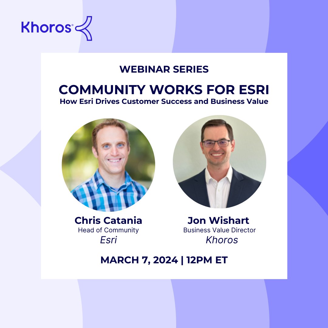 Discover the power of community in driving hi-tech business success. Join us on March 7th for a webinar with community expert Chris Catania from Esri, as he discusses leveraging communities to create shared value across the organization.  bit.ly/3IEvHed