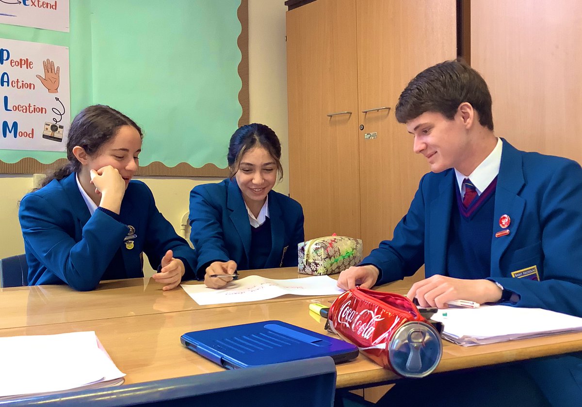 StNicksLang's tweet photo. ๐ซ๐ท#StNicksYear10 French students immersed in a dynamic carousel activity to enhance their writing skills! ๐ Exploring planning strategies and fostering improvement through peer collaboration. ๐Engaging and productive! ๐ฏ #StNicksTeamwork #StNicksFrench #StNicksUpper https://t.co/Ikd16ZfjI0