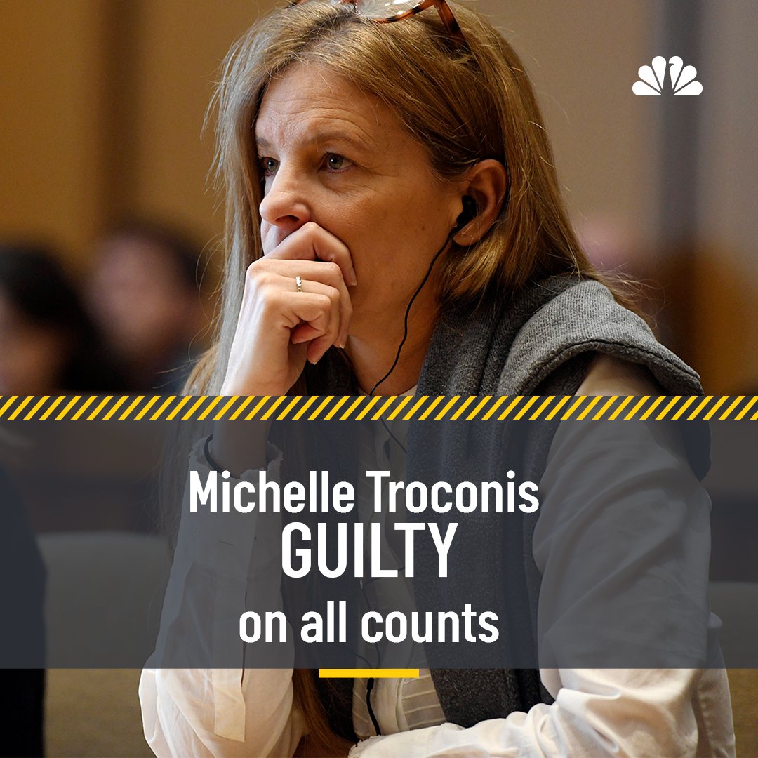 NBCConnecticut's tweet photo. BREAKING: The verdict is being read in the trial of Michelle Troconis in Stamford.

Follow LIVE here: https://t.co/6SqPL05WtG https://t.co/8qokUnBoE5