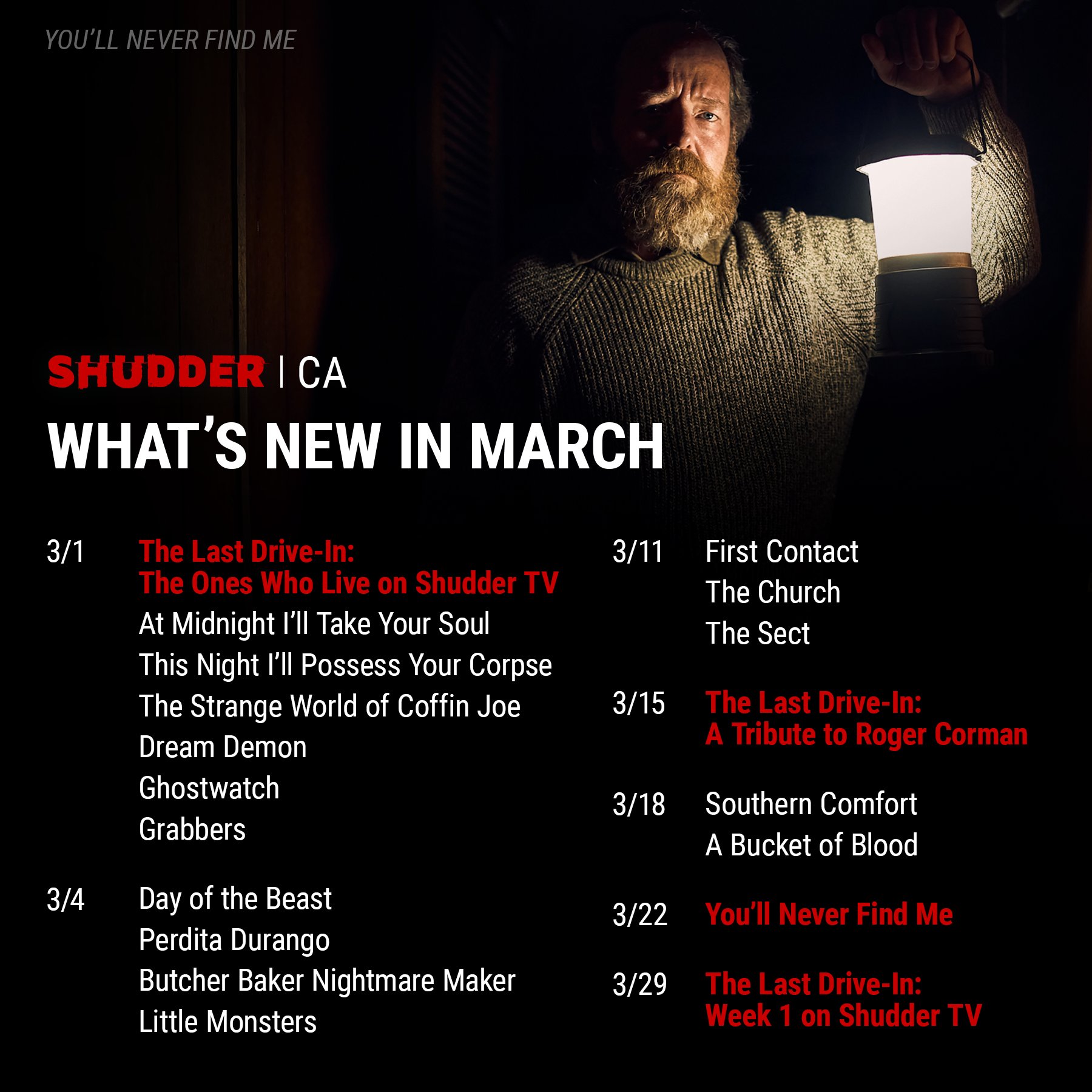 Shudder Canada ShudderCanada X