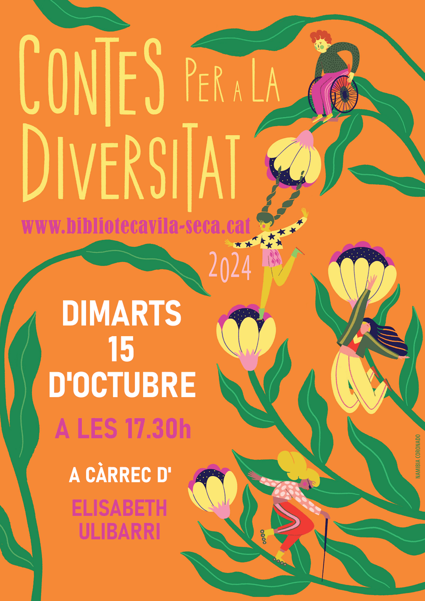 L'Elisabeth Ulibarri, narradora de contes exclusius, ens explicarà un grapat de "Contes per a la diversitat" a la <a href="/BiblioVilaseca/">Biblioteca Pública de Vila-seca</a> aquest dimarts. Us hi esperem! Indispensable reservar plaça!

📞 977 39 13 63
✉ bm.vila-seca@vila-seca.cat
📱 610 79 38 13 (WhatsApp)