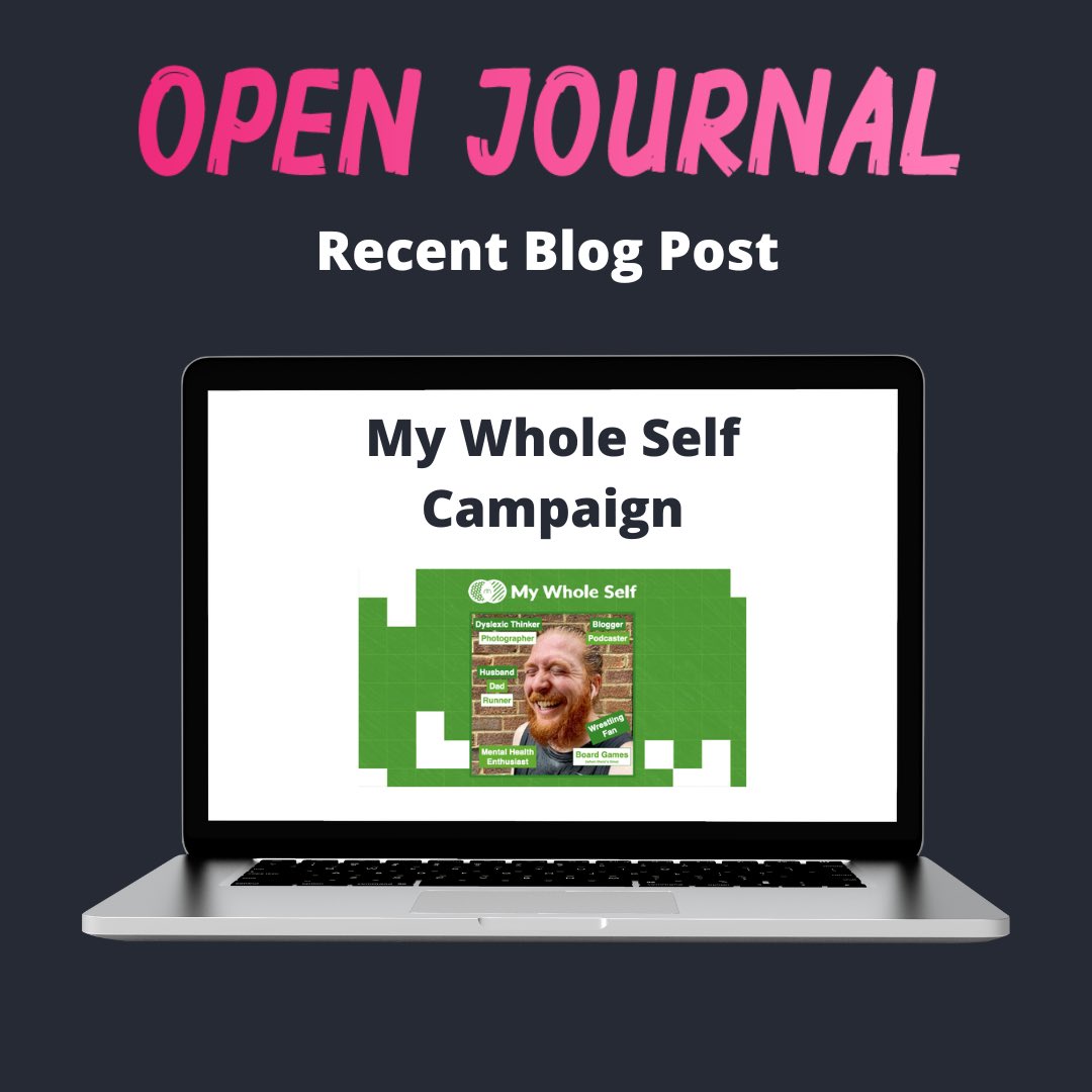 👨🏼‍💻 New Blog Post 👨🏼‍💻 🤔 My thoughts on the upcoming #MyWholeSelf Campaign lead by @MHFAEngland 📆 Get involved on 12th March openjournalbc.com/post/my-whole-…