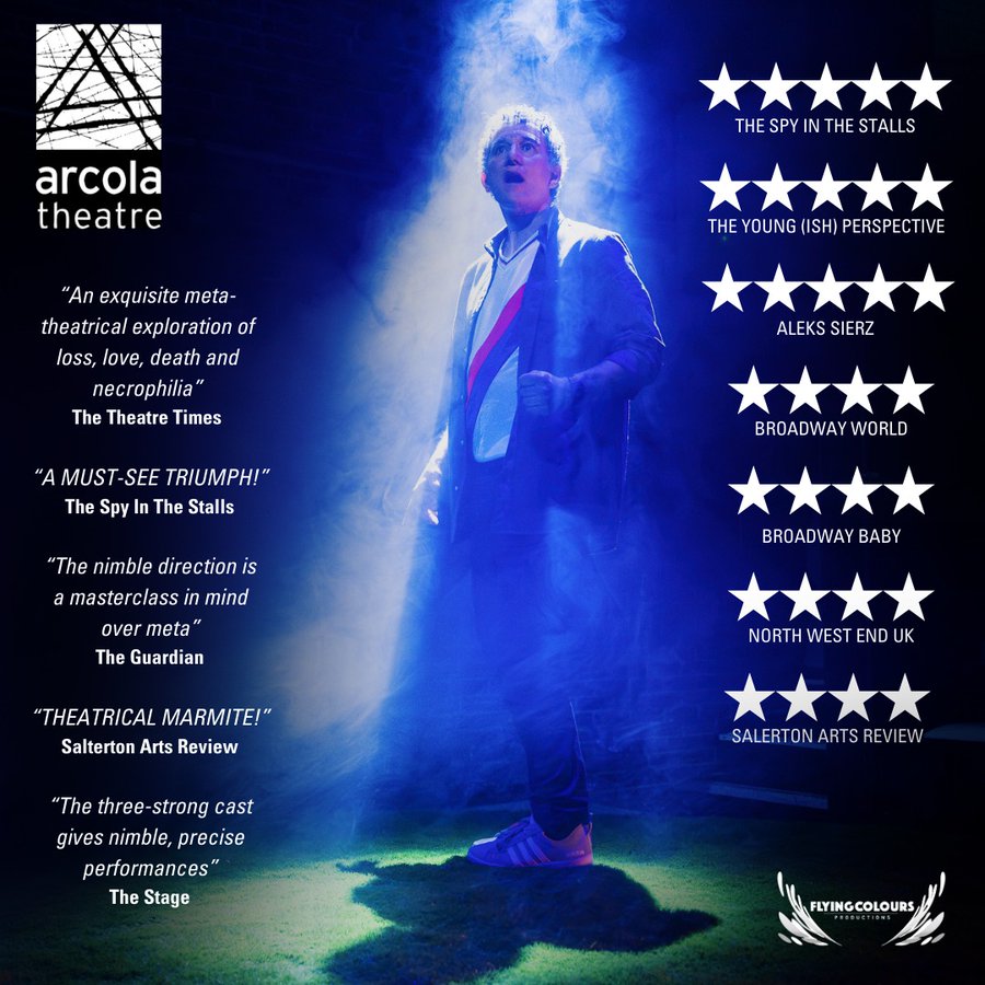 Final three shows to go... tonight at 7.30pm, tomorrow at 3.30pm and final show of the run at 7.30pm.

When you pass over my tomb by Sergio Blanco
Directed and translated by me
Performed by Allel Nedjari, Charlie MacGechan &amp; Danny Scheinmann

It's become a truly wonderful piece.