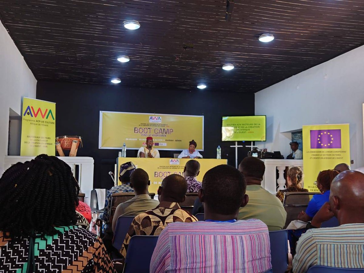 kore_des's tweet photo. L'institut Kôrè des Arts et Métiers du Togo (IKAM TOGO) participe du 29 février au 4 mars, à Ouidah, au Bénin, au #Bootcamp du Fonds de Valorisation du Programme ACP UE Cultures AWA https://t.co/HkyiSejImS