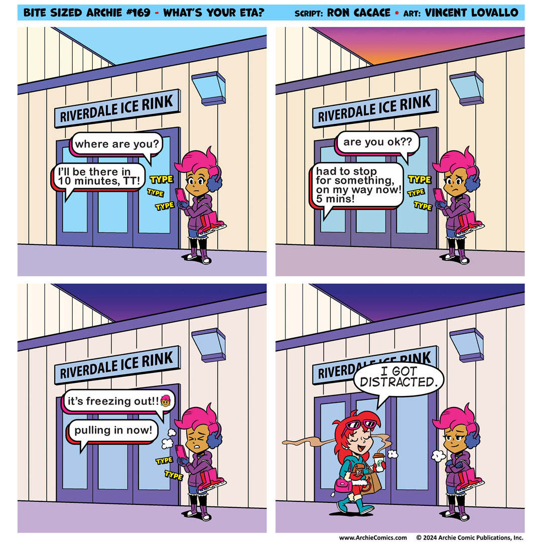 ArchieComics's tweet photo. Cheryl recognizes the importance of buying yourself a little treat. #BiteSizedArchie https://t.co/HaFobI9XLq