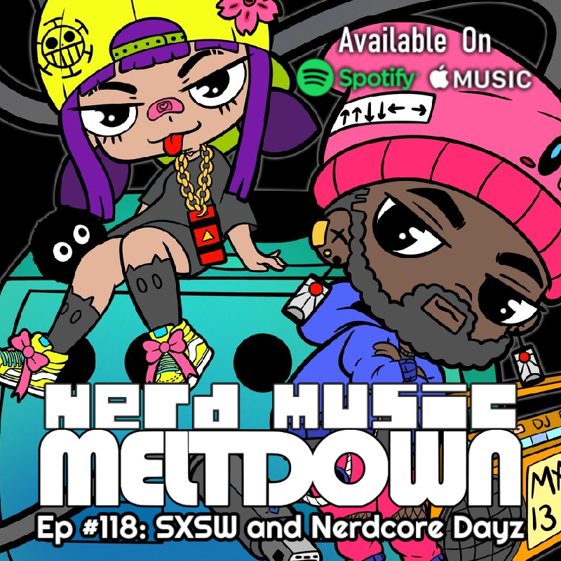 The latest Nerd Music Meltdown has @Shubzilla, @billbeats, and @djrockman48 on to talk @sxsw, Nerdcore Dayz, and a bunch of other stuff! LISTEN 🎧 ongakuoverdrive.com/2024/03/01/nmm…