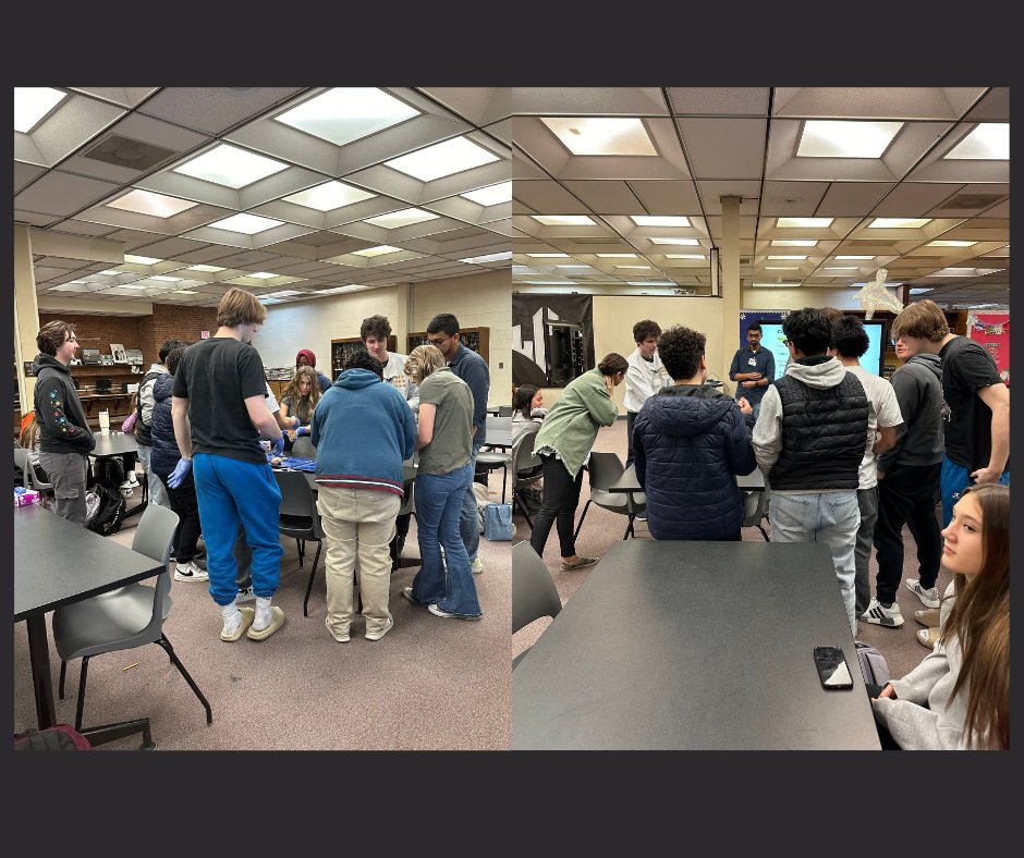 LedfordProud's tweet photo. Ph.D. students from Wake Forest University visited Mrs. Watson's 4th period AP Psych class and conducted a lab activity where students explored various specimens, including monkeys, rodents, pigs, and human brains. It was a memorable experience for the students! https://t.co/u5egNbc9wg