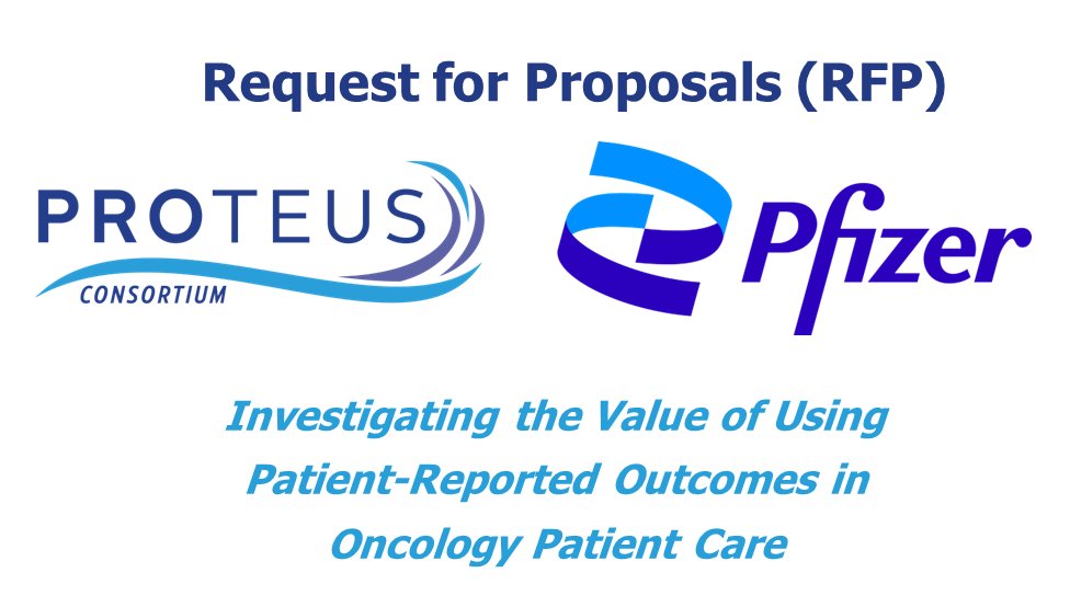 The PROTEUS Consortium (@proteuspros) on Twitter photo RFP ALERT: PRO pros know the power of listening to patients. Grants will support work to study value of patient-reported outcome measures for individual patient care in the US. Up to $100k/project. A collaboration w/ <a href="/Pfizer/">Pfizer Inc.</a> Global Medical Grants. bit.ly/49zW682 RFP ALERT: PRO pros know the power of listening to patients. Grants will support work to study value of patient-reported outcome measures for individual patient care in the US. Up to $100k/project. A collaboration w/ <a href="/Pfizer/">Pfizer Inc.</a> Global Medical Grants. bit.ly/49zW682