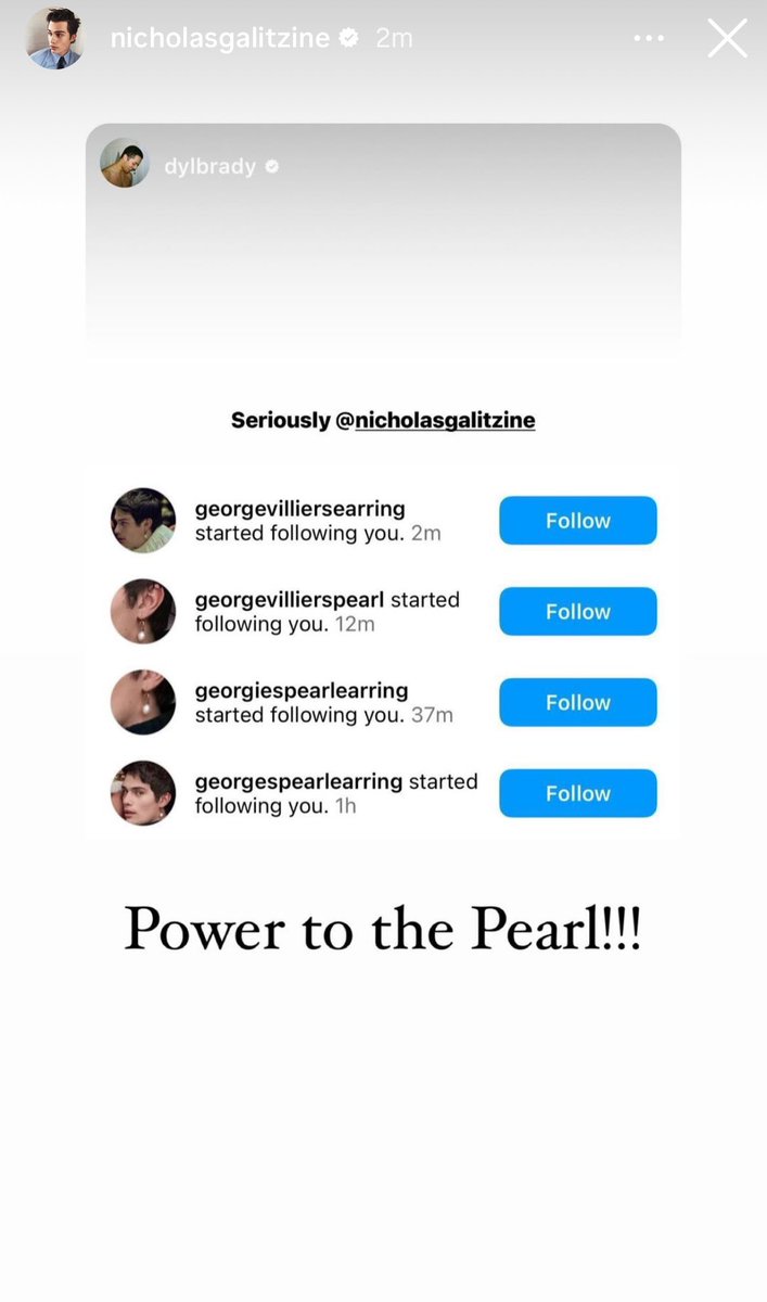 danidelle23's tweet image. Did I wear my pearl earrings on Wednesday? Yes. Did everyone wear pearl earrings on Wednesday? Also yes. #MaryandGeorge #NicholasGalitzine #pearlearring