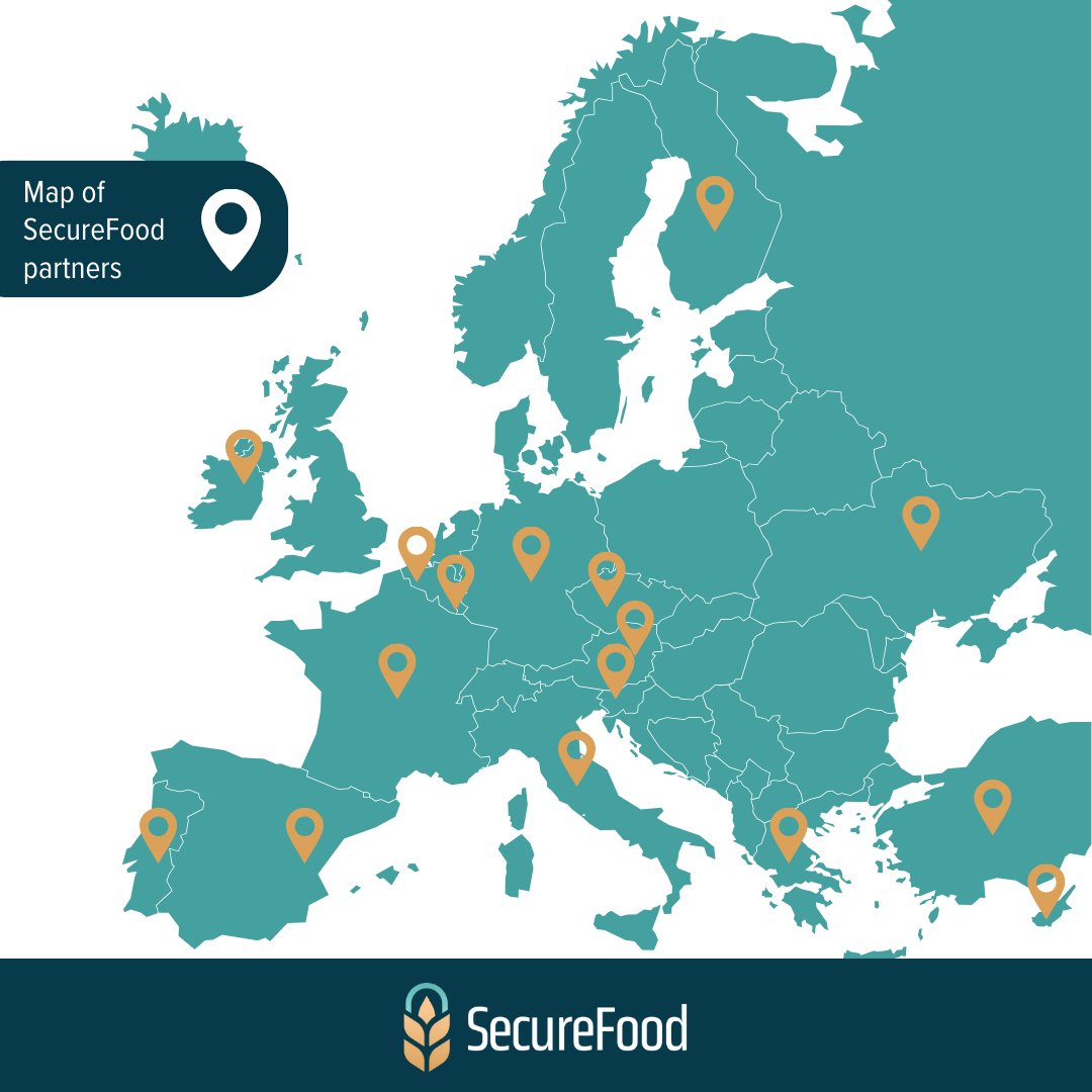 The #SecureFood project unites 25 partners and their affiliates from 15 diverse countries across Europe, all combining their unique skills to combat global food security challenges.  

Stay tuned to our social media channels as we introduce each of our amazing partners soon!