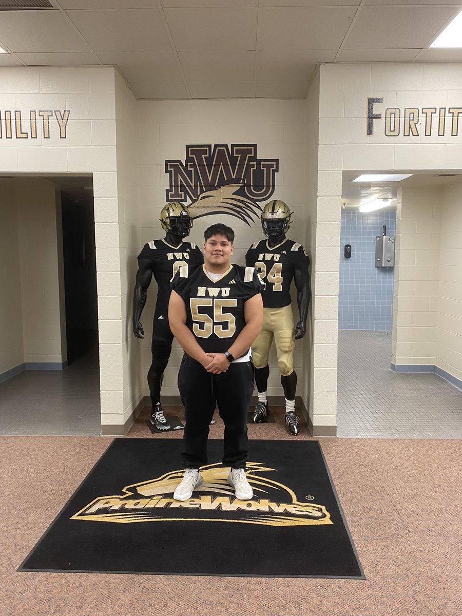 After a great visit with <a href="/NWUFootball/">NWU Football</a> and conversation with <a href="/CoachPosateri/">Coach Poz</a> , I’m blessed to receive an offer‼️