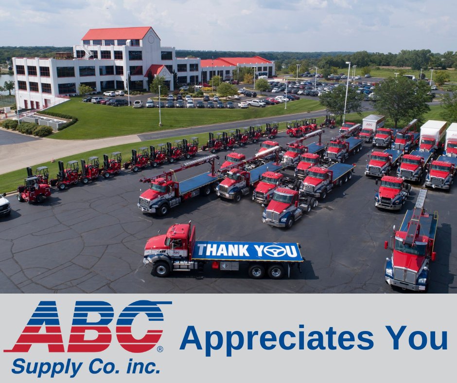 ABC Supply is grateful for our associates each and every day. Apply for a company that appreciates you! #ThankYou #EmployeeAppreciationDay #ABCSupplyCareers #WeHaveYourFutureCovered careers.abcsupply.com