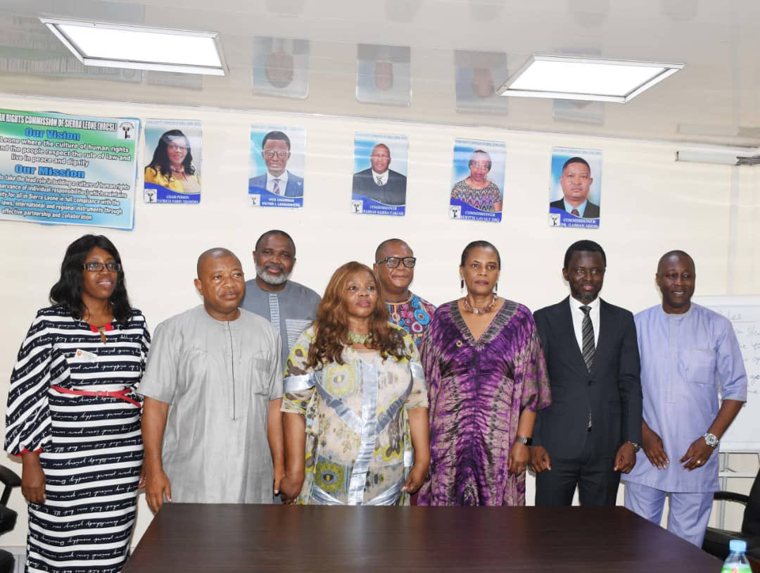 The UN Resident Coordinator, Ms. Seraphine Wakana during a courtesy call to the Human Rights Commission of Sierra Leone (HRCSL) today applauded the Commission for maintaining a 'Grade A' status and for its good work.