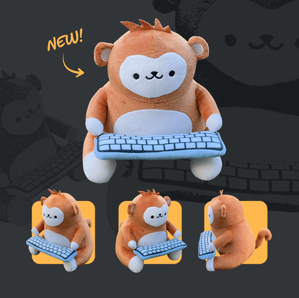 George the plushie available now for a limited time! Don't forget to use code GEORGE for 15% OFF!

monkeytype.store/listing/george…