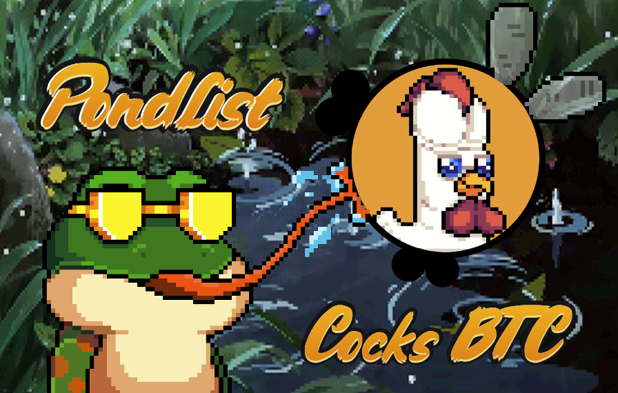 We're excited to have an un-frog-ettable collab with @COCKSbtc 🐔 Get ready for a wild ride as the pond meets the barn in the funniest way possible. The Froggos 🧡 the COCKS! Ribbit 🐸