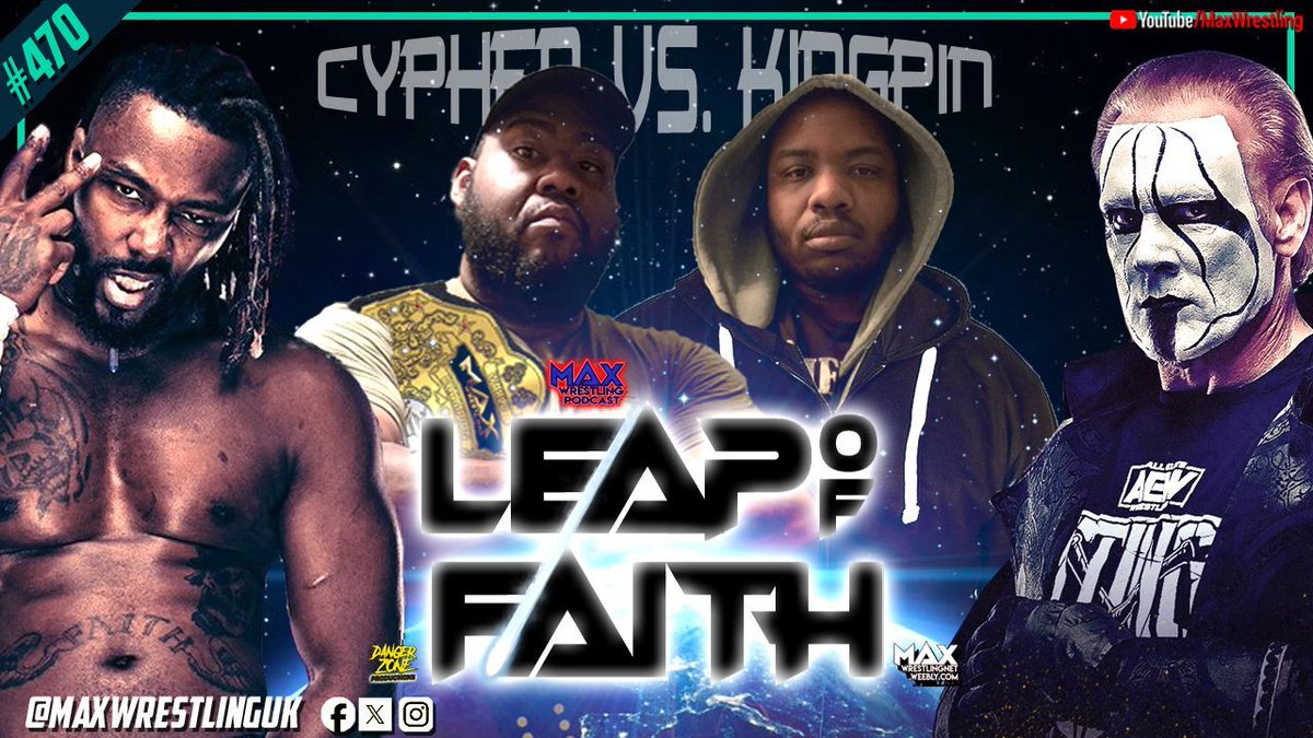 LEAP OF FAITH 🔴: youtu.be/h0itRfq4MhU?fe… 🟠: soundcloud.com/maxwrestling/l… In this huge event, we predict #AEWRevolution and celebrate #Sting's career, there's duos trivia, and promo battles with @MCL92 v @ThePhoenix62, @Walker_TA92 v Chris Reid and Cypher v The Kingpin's shocking end