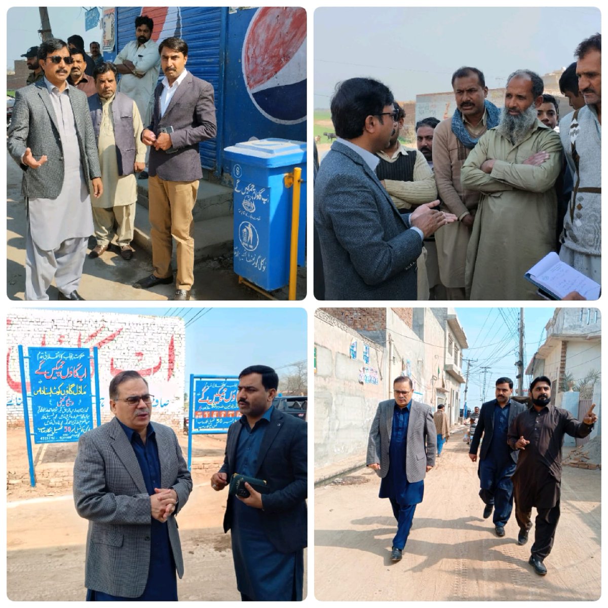 وزیراعلی پنجاب مریم نواز شریف کی ہدایت پر ضلع ننکانہ صاحب میں بھی ستھرا پروگرام کے سلسلے میں صفائی مہم جاری ہے ڈپٹی کمشنر چوہدری  ارشد اور ایڈیشنل ڈپٹی کمشنر ریونیو مزمل الیاس  مختلف علاقوں میں صفائی ستھرائی کا جائزہ  لے رہے ہیں