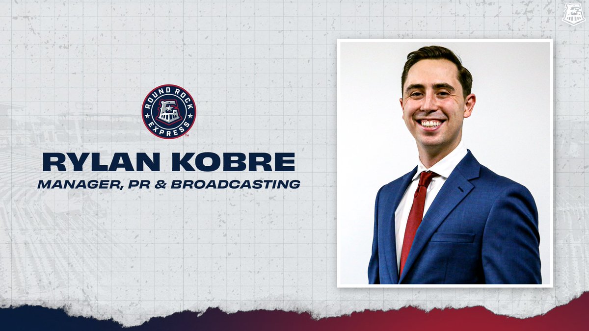 Round Rock Express (@rrexpress) on Twitter photo The #RRExpress announced Friday, March 1 that Rylan Kobre has been named the team's play-by-play broadcaster beginning with the upcoming 2024 season.
Kobre will hit the airwaves for all 150 games on AM 1300 The Zone or on the iHeart Radio app.
📰: atmilb.com/49UleXl The #RRExpress announced Friday, March 1 that Rylan Kobre has been named the team's play-by-play broadcaster beginning with the upcoming 2024 season.
Kobre will hit the airwaves for all 150 games on AM 1300 The Zone or on the iHeart Radio app.
📰: atmilb.com/49UleXl