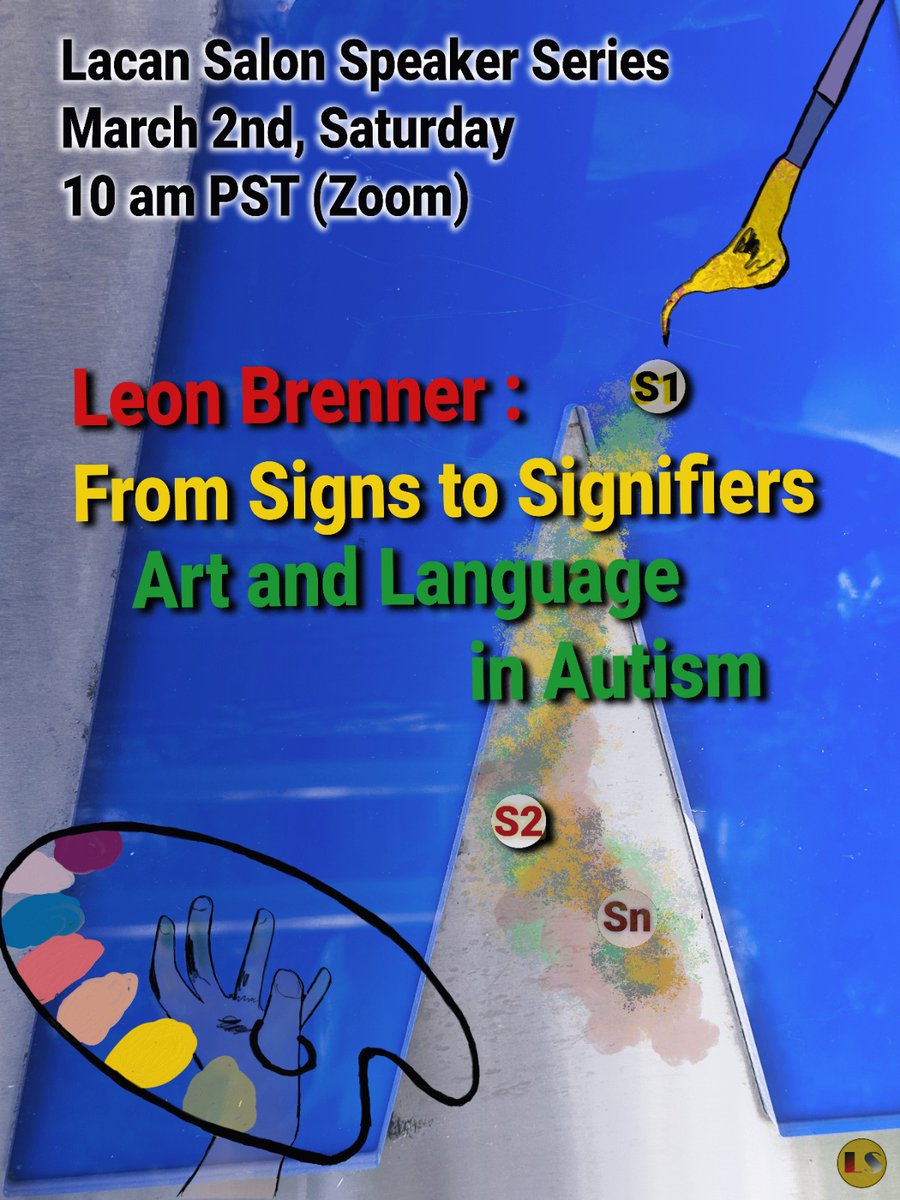 Leon Brenner (@leonbrennercom) on Twitter photo I invite you to lecture on the fascinating world of language and speech development in autism in collaboration with <a href="/LacanSalon/">Corpo Freudiano Vancouver</a>. This lecture aims to not just inform, but to inspire a conversation on the potential of psychoanalytic interventions in autism.
Saturday, 7pm CET Zoom. I invite you to lecture on the fascinating world of language and speech development in autism in collaboration with <a href="/LacanSalon/">Corpo Freudiano Vancouver</a>. This lecture aims to not just inform, but to inspire a conversation on the potential of psychoanalytic interventions in autism.
Saturday, 7pm CET Zoom.