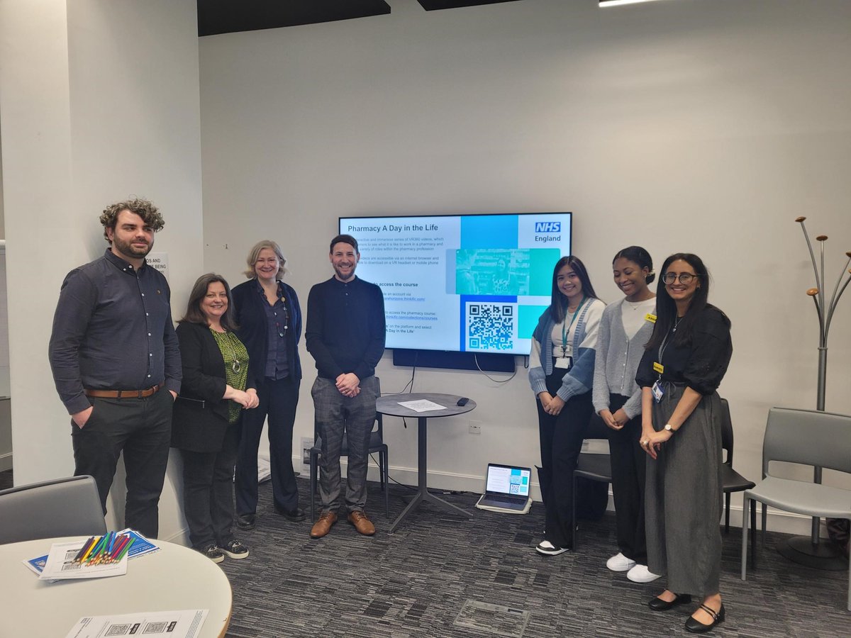 NHSE TEL Team (@nhse_tel) on Twitter photo And it's a wrap! Over 50 participants at today's @PrincesTrust event. If you are also interested in a career in #pharmacy, you can access the resources online at:
βΆοΈ orlo.uk/E8bCR
<a href="/NHSE_PharmLDN/">L</a> <a href="/shane_costigan/">Shane Costigan π</a> <a href="/SalRichardson01/">Sally Richardson</a>
#workforce #TEL #VR360 And it's a wrap! Over 50 participants at today's @PrincesTrust event. If you are also interested in a career in #pharmacy, you can access the resources online at:
βΆοΈ orlo.uk/E8bCR
<a href="/NHSE_PharmLDN/">L</a> <a href="/shane_costigan/">Shane Costigan π</a> <a href="/SalRichardson01/">Sally Richardson</a>
#workforce #TEL #VR360